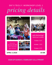 EKF x The Tangled Ball D.I.Y. Class Early Bird: LEVEL ONE! 🌈